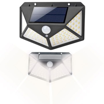 Lampa Solarna z Czujnikiem Ruchu Zmierzchu 100 LED