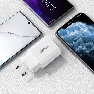 МОЩНОЕ УНИВЕРСАЛЬНОЕ СЕТЕВОЕ ЗАРЯДНОЕ УСТРОЙСТВО CHOETECH 20 Вт, БЛОК ПИТАНИЯ USB-C QC CUBE