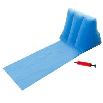 ПЛЯЖНЫЙ КОВРИК, СТУЛ С СПИНКОЙ, НАДУВНОЙ, СИНИЙ