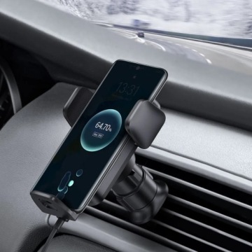 Автоматический индукционный автомобильный держатель BASEUS для решетки радиатора 15 Вт CGZX000001