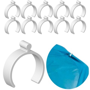 10x KLIPS DO PLANDEKI BASENU INTEX BESTWAY 45MM