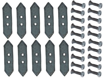 REDLICZKA 2-OTWOROWA STALKA NAKŁADKA KULTYWATORA KULTYWATOR + ŚRUBY