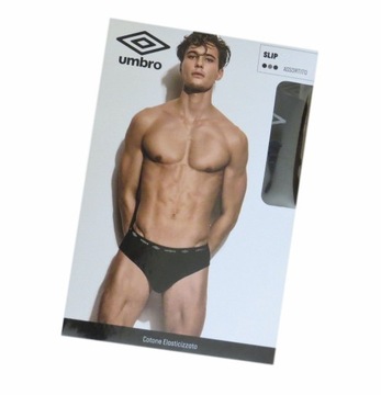 Трусы мужские UMBRO, хлопок, чёрные, 3 шт, BOX L