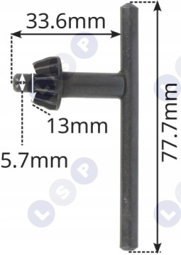 Ключ для дрели, ключ для сверлильного патрона 13 мм