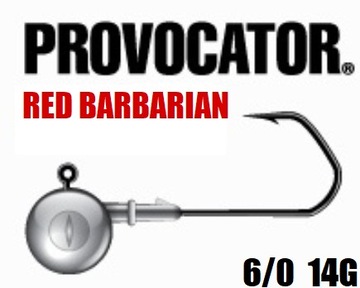 PROVOCATOR RED BARBARIAN hak 6/0 waga 14g op 3 szt