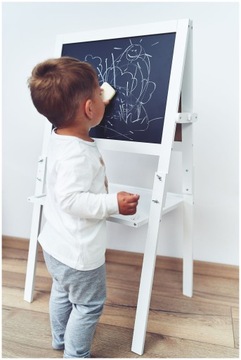 Магнитная доска для рисования мелом, двусторонняя, легко стираемая, безопасная.