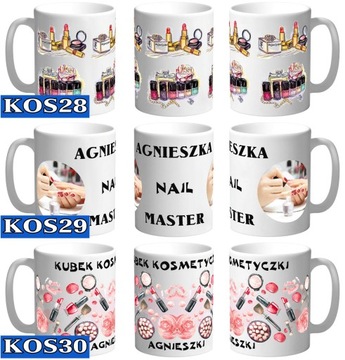 КРУЖКА КОСМЕТИЧЕСКИЙ МАНИКЮР + ИМЕННАЯ Коробка