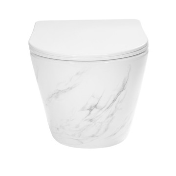 Rea Carlos Rimless Rimless Nature Marble Унитаз Имитация мрамора