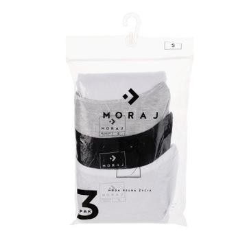 Комплект женских гладких боксеров с майкой, комплект из 3 шт. MORAJ XL