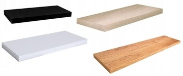 PÓŁKA ŚCIENNA WISZĄCA DĄB SONOMA 90CM REGAŁ MONTAŻ