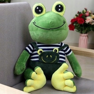SYMULACJA ŻABA MASKOTKA PLUSZOWA ZABAWKA 70CM