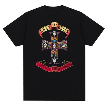 Guns N Roses Graphic Print T Shirt Vintage Rock Ba