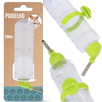 POIDEŁKO 500 ml KRÓLIKA CHOMIKA ŚWINKI MORSKIEJ Gryzoni POIDŁO WODĘ KLAT J5