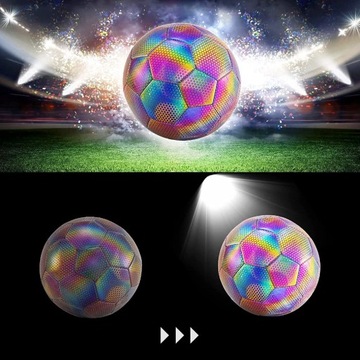 СВЕТООТРАЖАЮЩИЙ МЯЧ ДЛЯ ФУТБОЛА, СВЕТЯЩИЙСЯ В ТЕМНОТЕ, РАЗМЕР 5, ДЛЯ НОЧНЫХ ТРЕНИРОВОК