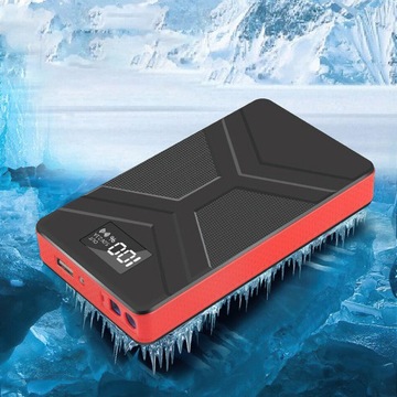 ПУСКОВОЙ БУСТЕР POWERBANK СТАРТЕР СО СВЕТОДИОДНЫМ ФОНАРЬЕМ + ЗАЖИМЫ 6000МАЧ 3В1 USB