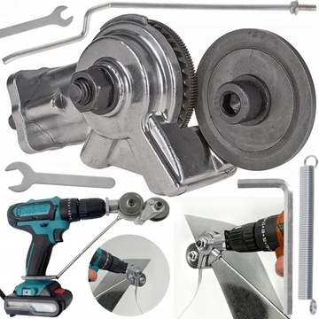 ADAPTER DO CIĘCIA BLACHY NA WKRĘTARKĘ WIERTARKĘ PRZYSTAWKA NOŻYCE G81229