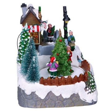 Светодиодная рождественская деревня, коттедж у ручья