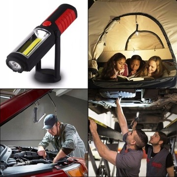 ЛАМПА ДЛЯ МАСТЕРСКОЙ СВЕТОДИОДНЫЙ ФАКЕЛ МАГНИТ АККУМУЛЯТОР