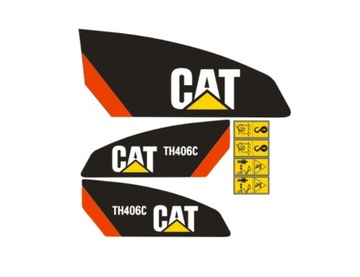 Naklejki oklejenie CAT TH406C