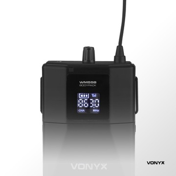 Беспроводной поясной микрофон, приемник P&P с зажимом, 863–865 МГц UHF