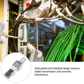 Разъем Ethernet Rj45 Модульные кабельные вилки