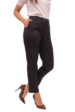 spodnie biznesowe damskie CYGARETKI plus size 56