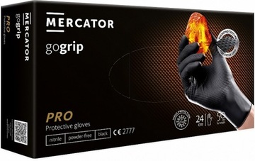 Rękawice ochronne, nitrylowe, bezpudrowe 2szt.