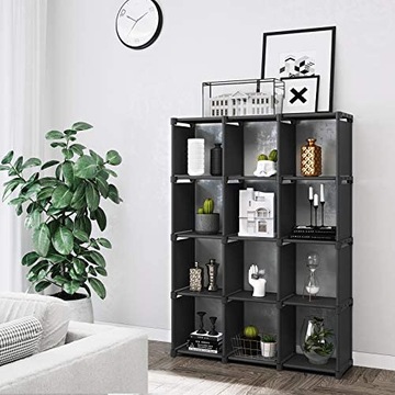 Книжный шкаф 105 см х 140 см х 30 см черный