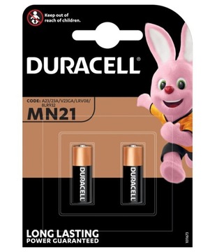 2x Bateria A23 Bateria 12V DURACELL MN21 23A
