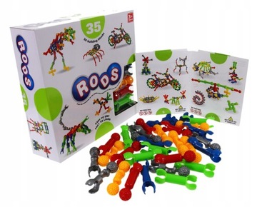 STICK Mały Konstruktor KLOCKI PRZEGUBOWE 35 el.