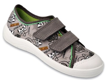 BEFADO 772x009 ТЕННИСНЫЕ ТАПОЧКИ ТАПОЧКИ НА ЛИПУЧКЕ СЕРЫЕ (25-36) размер 26