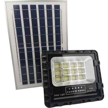 LAMPA HALOGEN NAŚWIETLACZ LATARNIA SOLARNA ULICZNA 100W + PILOT