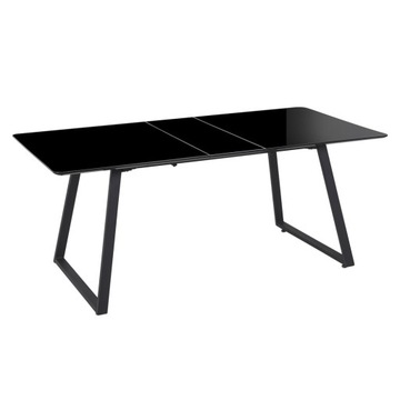 Stół do jadalni rozkładany 150/180 x 90 cm czarny TOURAN