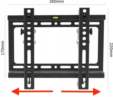 UCHWYT WIESZAK TELEWIZORA TV Regulowany 17- 42''
