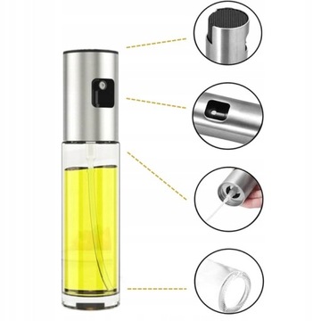 SPRYSKIWACZ DO OLEJU OLIWY 100ML DOZOWNIK SPRAY BIAŁY