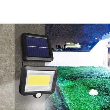 СОЛНЕЧНАЯ ЛАМПА 100 LED С ДАТЧИКОМ ДВИЖЕНИЯ В СУМЕРКАХ