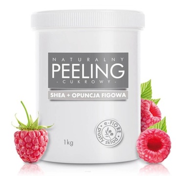 Peeling cukrowy MALINOWY Z NASIONAMI MALIN 1 KG