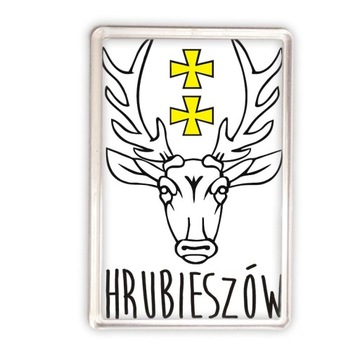 magnes akrylowy Hrubieszów nadruk