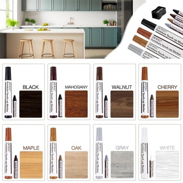 Набор для РЕМОНТА мебельных щитов, маркеров, REPAIR WAX, деревянных дверей, РИС. 42 шт.