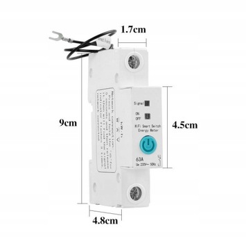 63A 19 мм DIN WiFi контроллер счетчика eWelink