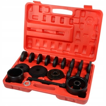 СЪЕМНИК ВТУЛКИ ПОДШИПНИКА ПРЕСС-АДАПТЕРЫ 56-88мм 23 шт. ПИНЫ