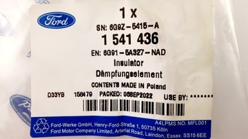 ВЕРХНЯЯ РЕЗИНОВАЯ ШАЙБА АМОРТИЗАТОРА MONDEO 07-22 _ 1541436 _ 6G91-5A327-NAD