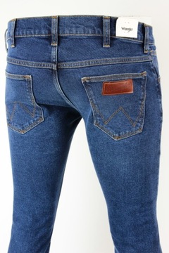 WRANGLER spodnie SKINNZ blue REGULAR jeans BRZSON _ W28 L34