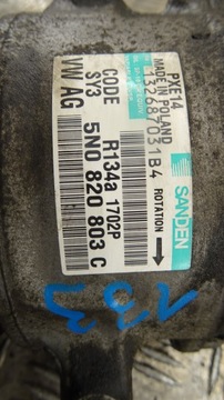 AUDI A3 8P GOLF V VI ČERPADLO KOMPRESOR KLIMATIZACE 5N0820803C NR 133