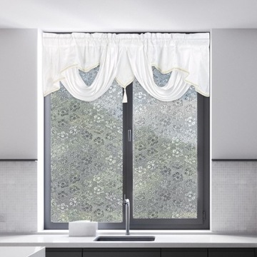 Карманный стержень Valance, дышащая оконная занавеска, панель, декор для окон, белый цвет