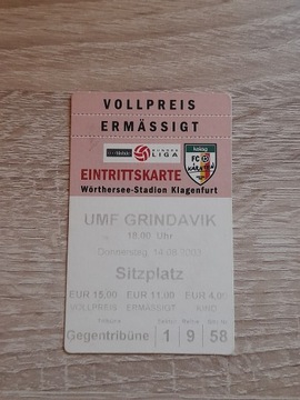 Puchar UEFA , FC Karnten - UMF Grindavik , 2003 rok