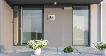 Адресная табличка с номером дома АЛЮМИНИЕВАЯ табличка