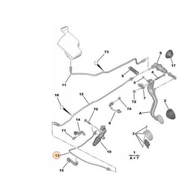 ШЛАНГ СЦЕПЛЕНИЯ 208 301 DS3 C3 C4 9812926880