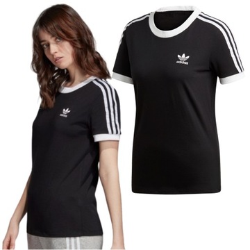 KOSZULKA DAMSKA ADIDAS T-SHIRT SPORTOWY BAWEŁNA R 28