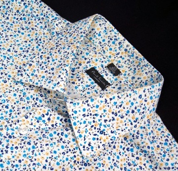 PAUL SMITH SUPER FIRMOWA KOSZULA WE WZORKI - 17,5